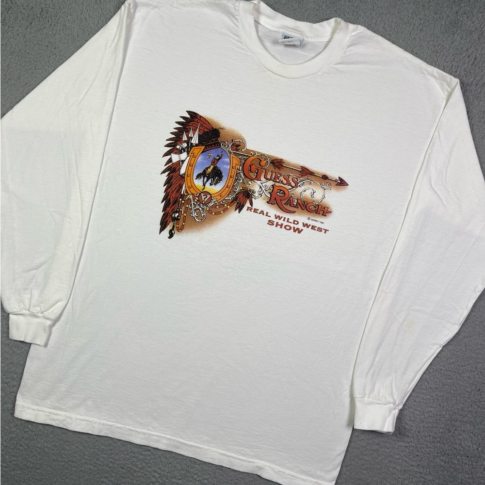 Vintage 90s Guess Western Ranch Long Sleeve T-Shirt